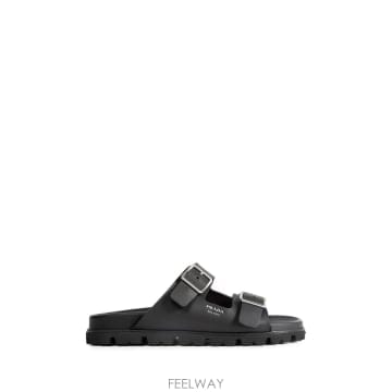 PRADA 26SS ����� ���� rubber ���� with double metal buckle  Striped non26SS ����� ���� rubber ���� with double metal buckle 
