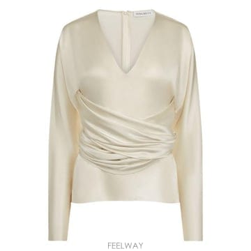 NINA RICCI 25FW �ϳ���ġ Cream Viscose Blend Sat 25ACTO021VI0530U1230 TP57725FW �ϳ���ġ Cream Viscose Blend Sat 25ACTO021VI0530U