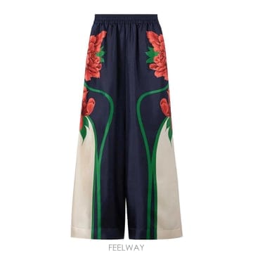| Other Brand | 26SS ��������� ��ũ Twill Palazzo Trousers TRO0026SIL001QPE02BU0326SS ��������� ��ũ Twill Palazzo Trousers TRO0026SIL