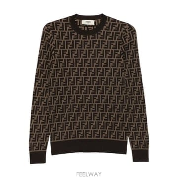 FENDI 26SS Fendi FF JACQUARD ��ư PULLOVER FZXD46ASJTF0GGE TP577289626SS Fendi FF JACQUARD ��ư PULLOVER FZXD46ASJTF0GGE T