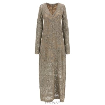 Brunello Cucinelli 26SS ���ڷ� ��ġ�ڸ� Micro Sequin �巹�� MDT771A82C9089 TP57157088126SS ���ڷ� ��ġ�ڸ� Micro Sequin �巹�� MDT771A82C9
