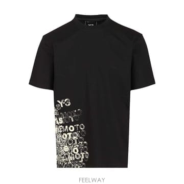 Yohji Yamamoto 26SS Y 3 Gfx ��Ʈ Sleeves Tee KR2223BLACK TP57048093026SS Y 3 Gfx ��Ʈ Sleeves Tee KR2223BLACK TP570480930