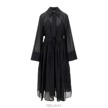 JIL SANDER 25SS ������ �巹�� with draping at the ���̽�Ʈ J02CT0440J45014001 TP525SS ������ �巹�� with draping at the ���̽�Ʈ J02CT0