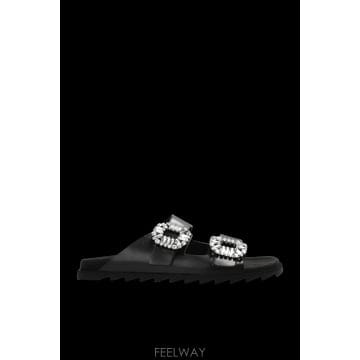 Roger Vivier ���� ��� Slides Slidy Viv RVW45818820BSS0B999 TP570500961���� ��� Slides Slidy Viv RVW45818820BSS0B999 TP570