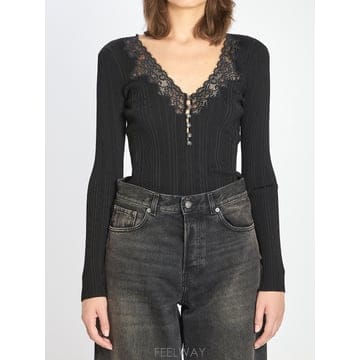 Self Portrait 25FW Self portrait ���̽� trim ��Ʈ ž AW25042TBLACK TP57547566225FW Self portrait ���̽� trim ��Ʈ ž AW25042TBLACK T