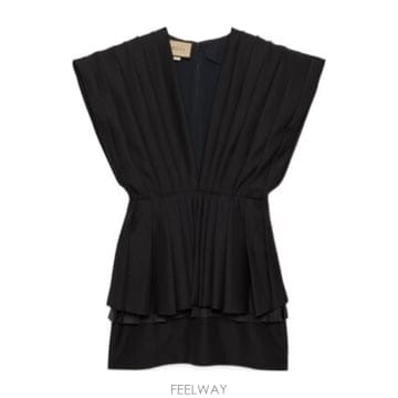 GUCCI 23SS ���� Pleated �̴� �巹�� 720815ZALRU1000 TP57211719923SS ���� Pleated �̴� �巹�� 720815ZALRU1000 TP572117