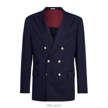 Brunello Cucinelli 26SS ���ڷ� ��ġ�ڸ� �������� a doppiopetto in Seta e lino ���ڷ� ��ġ�ڸ� M26SS ���ڷ� ��ġ�ڸ� �������� a doppiopetto in Seta 
