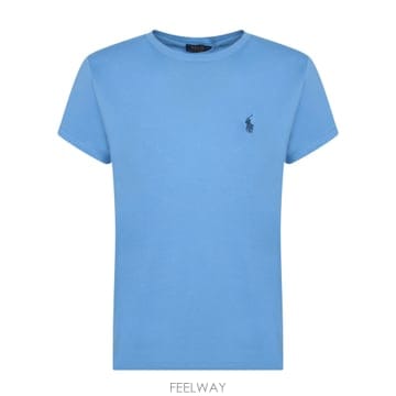 Ralph Lauren 26SS ���� ���� �η� ��Ʈ sleeve ��ư t ����  ũ���  Embroidered �ΰ� on the26SS ���� ���� �η� ��Ʈ sleeve ��ư t ����  ũ���  E