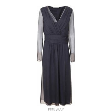 Alberta Ferretti 25SS �˺���Ÿ �䷹Ƽ V �� chiffon �巹�� 04540114290 TP57574887825SS �˺���Ÿ �䷹Ƽ V �� chiffon �巹�� 04540114290 T