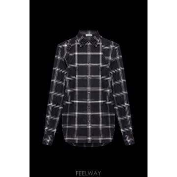 Alexander Mcqueen 25SS �˷���� ���� ��ư flannel checkered ���� 814736QSABR1058 TP5754725SS �˷���� ���� ��ư flannel checkered ���� 814736Q
