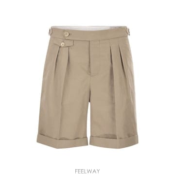 Brunello Cucinelli 26SS ���ڷ� ��ġ�ڸ� ��ư �� linen panama Bermuda ���� MH253U0040C244426SS ���ڷ� ��ġ�ڸ� ��ư �� linen panama Bermuda ��