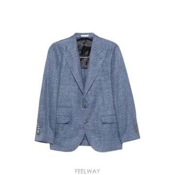 Brunello Cucinelli 26SS ���ڷ� ��ġ�ڸ� �������� a monopetto in lino, seta, ĳ�ù̾� ���ڷ� ��ġ��26SS ���ڷ� ��ġ�ڸ� �������� a monopetto in lino, s