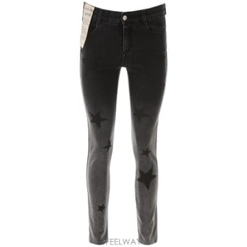 Stella McCartney 19FW ���ڶ� ��īƮ�� ���ڶ� ��īƮ�� ��Ű�� jeans with ��Ÿ ����Ʈ 555914SNH26127019FW ���ڶ� ��īƮ�� ���ڶ� ��īƮ�� ��Ű�� jeans with