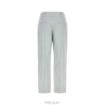 Chloe 26SS chloe Light grey linen blend pant CH26UPA0414301M TP57426SS chloe Light grey linen blend pant CH26UPA0414301M
