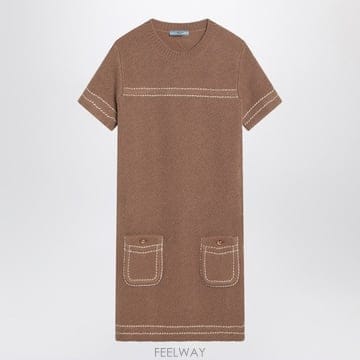 PRADA 25SS ����� Camel coloured ĳ�ù̾� ��Ʈ �巹�� 23A08OOO1ISXF0040 TP577225SS ����� Camel coloured ĳ�ù̾� ��Ʈ �巹�� 23A08O