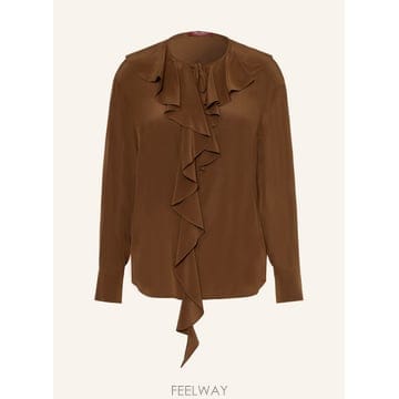 Max Mara �������� STUDIO EPICA ��ũ ����콺 with flounces 100296061715000 TP57�������� STUDIO EPICA ��ũ ����콺 with flounces 1002