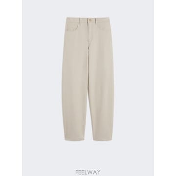 Max Mara 26SS �������� Pantalone in bull stretch   NATURALE 913108610600226SS �������� Pantalone in bull stretch   NATURALE 913