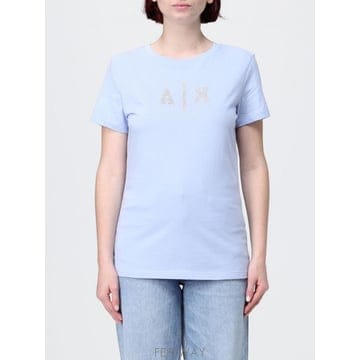Armani 26SS �Ƹ����� �ͽ�ü���� T ���� in cotone con �ΰ� di strass �Ƹ����� �ͽ�ü���� X26SS �Ƹ����� �ͽ�ü���� T ���� in cotone con �ΰ� di 