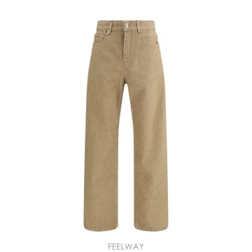 Jacquemus ��ũ���� ��ư ����  Straight ��  Front �� back pockets  Contrasting st��ũ���� ��ư ����  Straight ��  Front �� back pockets