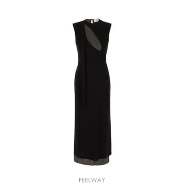 FENDI 25FW Fendi ���� stretch viscose �巹�� FDD274ATR4F0GME TP5770740225FW Fendi ���� stretch viscose �巹�� FDD274ATR4F0GME