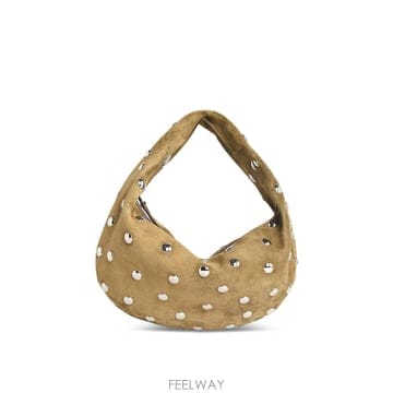 Khaite 26SS Khaite Olivia Hobo Mud �׸� Suede �� H6011726L726737 TP57026SS Khaite Olivia Hobo Mud �׸� Suede �� H6011726L726