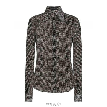 Dolce&Gabbana 25FW ��ü�ذ��ٳ� Boucl ����Ʈ ��ũ Chiffon ���� F5R64TIS1ZMHH5QR TP5792325FW ��ü�ذ��ٳ� Boucl ����Ʈ ��ũ Chiffon ���� F5R64