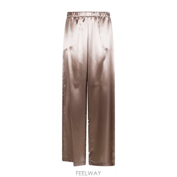 Fabiana Filippi 26SS �ĺ�Ƴ� �ʸ��� Satin trousers with elastic ���̽�Ʈ ���  Ŭ���� desig26SS �ĺ�Ƴ� �ʸ��� Satin trousers with elastic ����