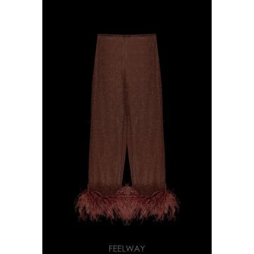 | Other Brand | 26SS OSEREE Trousers with lurex thread �� feathers LPF261LURE26SS OSEREE Trousers with lurex thread �� feathers LPF