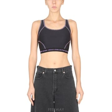 Versace 22FW ������ü CROP ž WITH �ΰ� BAND 73HAM607N0008899 TP57211811822FW ������ü CROP ž WITH �ΰ� BAND 73HAM607N0008899 