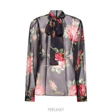 Dolce&Gabbana 26SS ��ü�ذ��ٳ� ����Ʈ chiffon ����콺 F7BJ2TIS11FHN5ZN TP57718090126SS ��ü�ذ��ٳ� ����Ʈ chiffon ����콺 F7BJ2TIS11FH