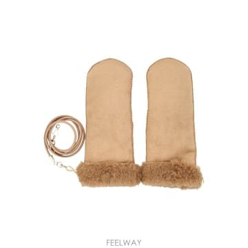 Max Mara 25FW �������� �������� boucle mittens with removable lanyard SAND00125FW �������� �������� boucle mittens with removable l