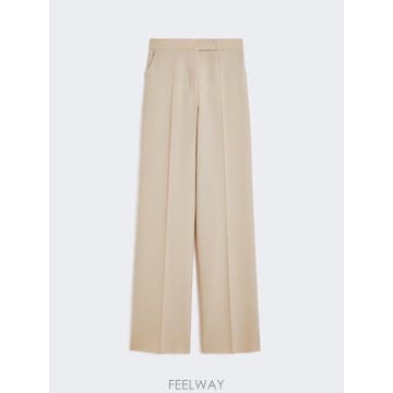 Max Mara 26SS �������� Pantalone in lana, ����� e seta   VERDE MUSCHIO 113126SS �������� Pantalone in lana, ����� e seta   VERDE