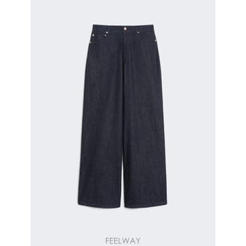 Max Mara 26SS �������� Jeans dritti in ���� di cotone   BLU MARINO 9181046126SS �������� Jeans dritti in ���� di cotone   BLU MAR