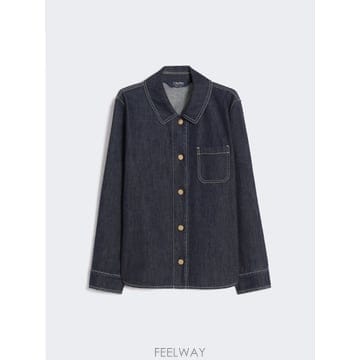 Max Mara 26SS �������� Camicia in ���� di cotone   BLU MARINO 919105610600126SS �������� Camicia in ���� di cotone   BLU MARINO 9