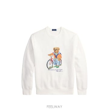 Ralph Lauren 26SS ���� ���� �η� ȭ��Ʈ Crew �� ������ With �� Sleeves 710B14616001 TP526SS ���� ���� �η� ȭ��Ʈ Crew �� ������ With �� Slee