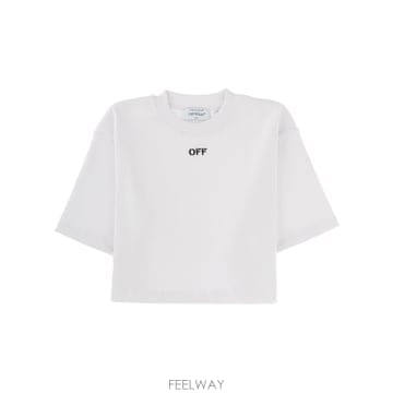 Off White 26SS Off ȭ��Ʈ CROPPED T ���� WITH �ΰ� 2AA081C99JER004W102 TP577026SS Off ȭ��Ʈ CROPPED T ���� WITH �ΰ� 2AA081C99JER0