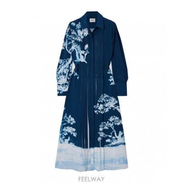 ERDEM 26SS ERDEM ���� �巹�� PF25D11750204001CYANOTYPEETCHINGNAVY TP57826SS ERDEM ���� �巹�� PF25D11750204001CYANOTYPEETCHIN