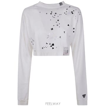 MiharaYasuhiro 25FW �������϶�߽����� EMBELLISHED DISTRESSED �� SLEEVES �̴� TEE B15LT25FW �������϶�߽����� EMBELLISHED DISTRESSED �� SLEE