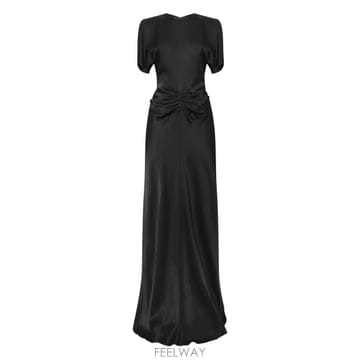 Victoria Beckham 26SS ���丮�ƺ��� Gathered ���̽�Ʈ �÷ξ� length �巹�� 1126WDR007004A1 TP526SS ���丮�ƺ��� Gathered ���̽�Ʈ �÷ξ� length �巹