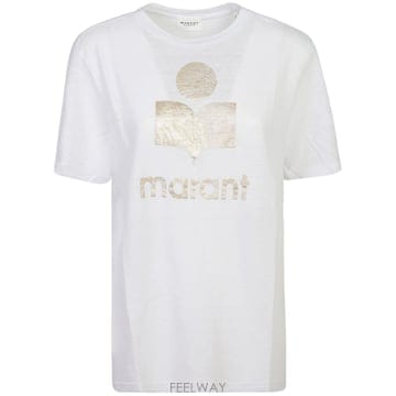 Isabel Marant ���ں����� Zewel �ΰ� ��Ʈ sleeve linen T ���� in ȭ��Ʈ TS0001FBA1N10EWHL���ں����� Zewel �ΰ� ��Ʈ sleeve linen T ���� in ȭ��