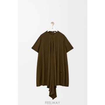 Loewe 26SS Loewe ��Ʈ sleeves �巹�� in viscose S540Y09XVH4160KHAKIGREE26SS Loewe ��Ʈ sleeves �巹�� in viscose S540Y09XVH41