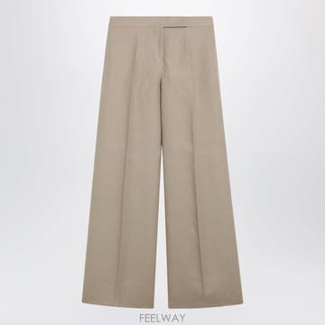 Max Mara 26SS �������� Regular �� linen natte trousers in ���� MXSBIGLI003 T26SS �������� Regular �� linen natte trousers in ���� 