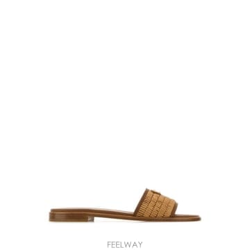 PRADA 26SS ����� ���� SLIDES WITH CROCHET DETAILS 1XX758FB0102ACSF098L26SS ����� ���� SLIDES WITH CROCHET DETAILS 1XX758FB0