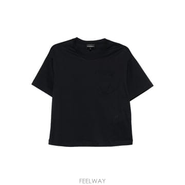 Armani 26SS �������� �Ƹ����� �ΰ� ��ư T ���� EW003867AF10003UB118 TP57620021026SS �������� �Ƹ����� �ΰ� ��ư T ���� EW003867AF1000