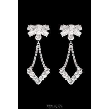 ALESSANDRA RICH 26SS �˷�����ġ Clip on earrings with ũ����Ż FABA3316J00040001CRY26SS �˷�����ġ Clip on earrings with ũ����Ż FAB