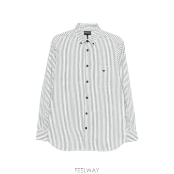 Armani 26SS �������� �Ƹ����� Striped ��ư ���� EM005429AF24535FB441 TP5761999826SS �������� �Ƹ����� Striped ��ư ���� EM005429AF245