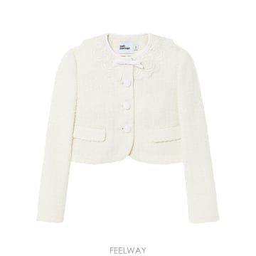 Self Portrait 26FW Self portrait Cropped Boucl ���� With ���̽� PF26002JC TP57626FW Self portrait Cropped Boucl ���� With ���̽� PF26