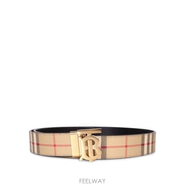 Burberry 26SS Burberry üũ fabric ��Ʈ with ���� trims  Metal buckle with26SS Burberry üũ fabric ��Ʈ with ���� trims  Metal 