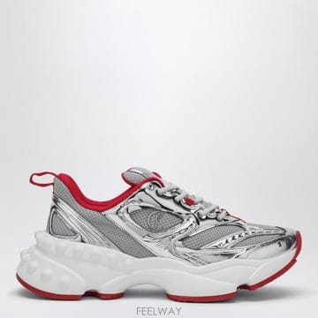 Christian Louboutin 26SS ũ����������� So Flo ���� sneaker Silver Red 1260209PLSV20 TP5726SS ũ����������� So Flo ���� sneaker Silver Red 126