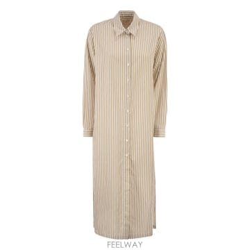 | Other Brand | 26SS ����Ʈ�ٽ� �� Shirtdress ���� in striped ��ư poplin ADN00010129326SS ����Ʈ�ٽ� �� Shirtdress ���� in striped ��ư pop